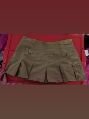 Pleated Mini Skirt